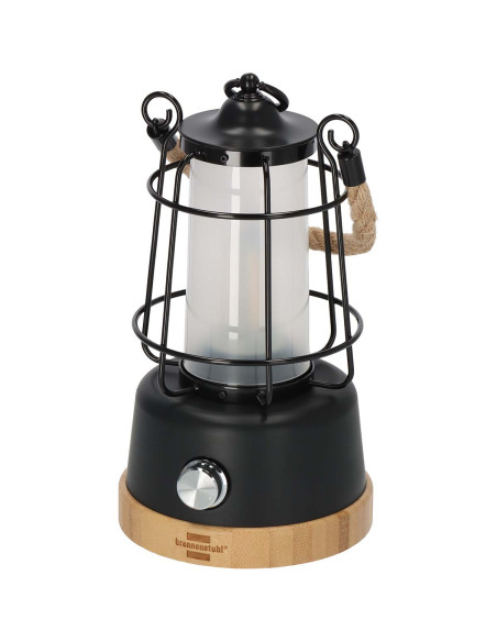 Lampe de camping rechargeable CAL 1 avec corde de chanvre et base en b