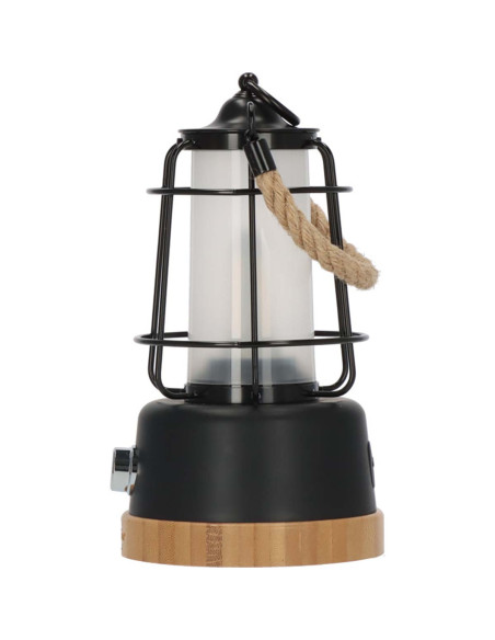 Lampe de camping rechargeable CAL 1 avec corde de chanvre et base en b
