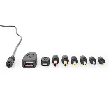 Adaptateur secteur universel  12.5 W  5 V DC  1.60 m  2.5 A  8 plug(s)