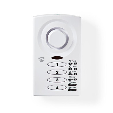 Alarme porte de fenêtre  Alimenté par pile  3x AAA/LR03  85 dB  Blanc