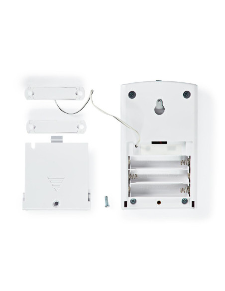 Alarme porte de fenêtre  Alimenté par pile  3x AAA/LR03  85 dB  Blanc