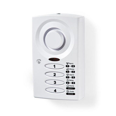Alarme porte de fenêtre  Alimenté par pile  3x AAA/LR03  85 dB  Blanc