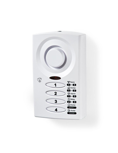 Alarme porte de fenêtre  Alimenté par pile  3x AAA/LR03  85 dB  Blanc