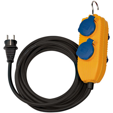 Câble de chantier IP54 avec bloc d'alimentation (extension 4 voies pou