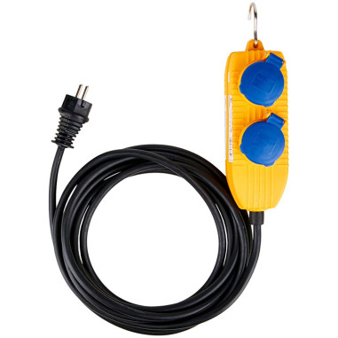 Câble de chantier IP54 avec bloc d'alimentation (extension 4 voies pou
