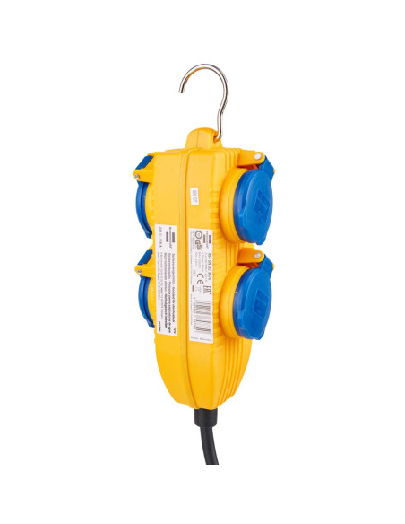 Câble de chantier IP54 avec bloc d'alimentation (extension 4 voies pou
