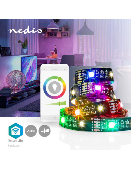 Bande LED SmartLife  Bluetooth®  Blanc Chaud / RGB  SMD  2.00 m  IP20