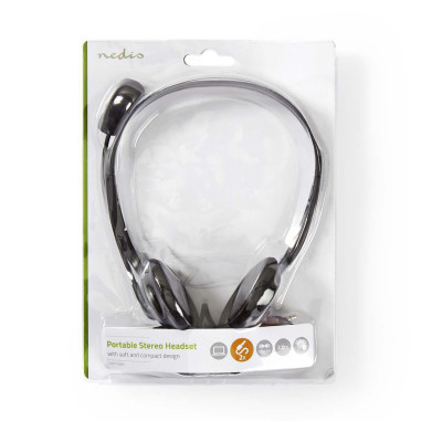 Casque PC  Supra Auriculaire  Stereo  2x 3.5 mm  Rabattable Microphone