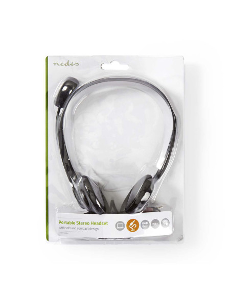 Casque PC  Supra Auriculaire  Stereo  2x 3.5 mm  Rabattable Microphone