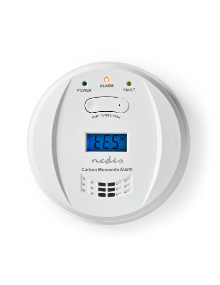 Alarme de monoxyde de carbone  Alimenté par pile  Autonomie de la batt
