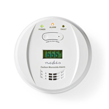 Alarme de monoxyde de carbone  Alimenté par pile  Autonomie de la batt