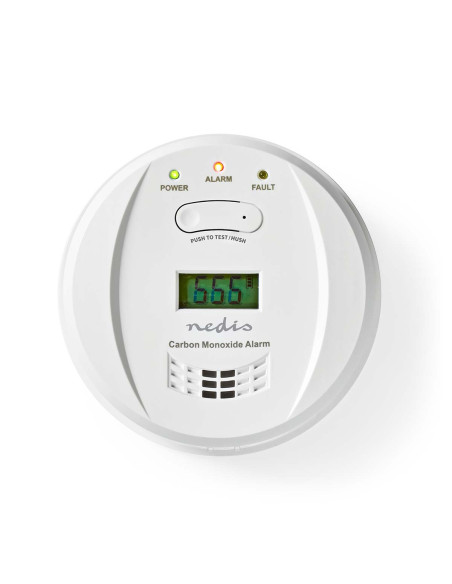 Alarme de monoxyde de carbone  Alimenté par pile  Autonomie de la batt
