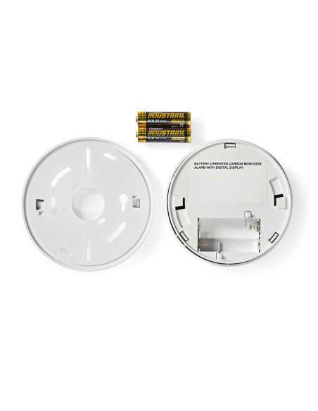 Alarme de monoxyde de carbone  Alimenté par pile  Autonomie de la batt