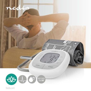 Blood Pressure Monitor Upper Arm  White