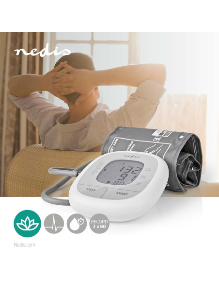 Blood Pressure Monitor Upper Arm  White