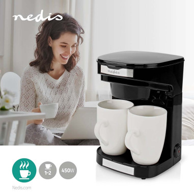 Machine à café  Filtre a café  0.25 l  2 Tasses  Noir