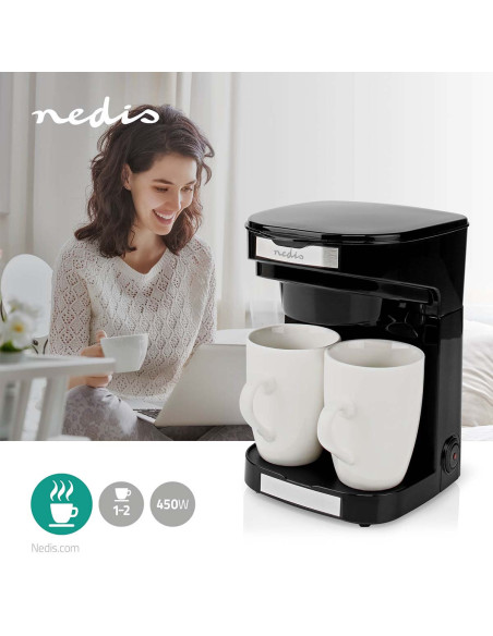 Machine à café  Filtre a café  0.25 l  2 Tasses  Noir