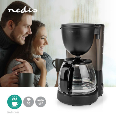 Machine à café  Filtre a café  1.25 l  10 Tasses  Fonction de maintien