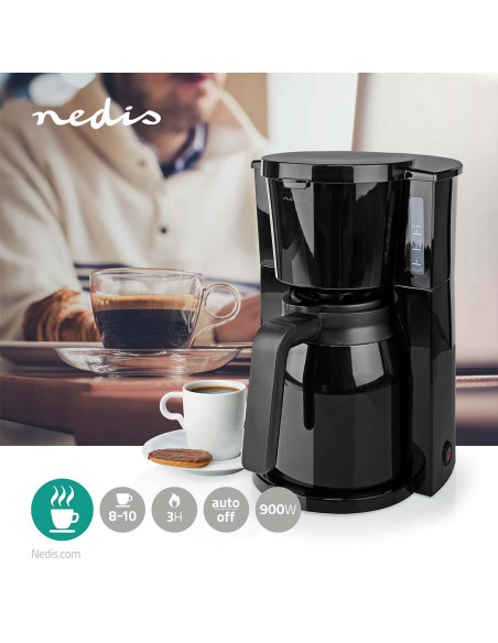 Machine à café  Filtre a café  1.0 l  8 Tasses  Noir