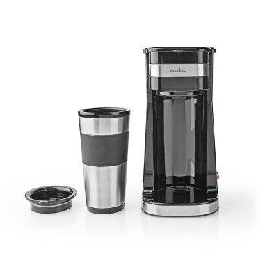 Machine à café  Filtre a café  0.4 l  1 Tasses  Argent / Noir