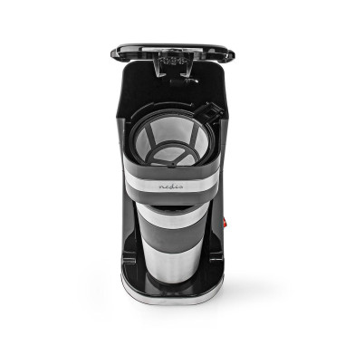 Machine à café  Filtre a café  0.4 l  1 Tasses  Argent / Noir
