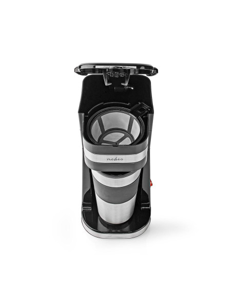 Machine à café  Filtre a café  0.4 l  1 Tasses  Argent / Noir