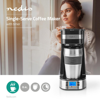 Machine à café  Filtre a café  0.4 l  1 Tasses  Allumer la minuterie