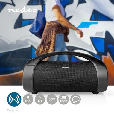 Bluetooth® Party Boombox  6 heures  2.0  120 W  Lecture multimédia: On