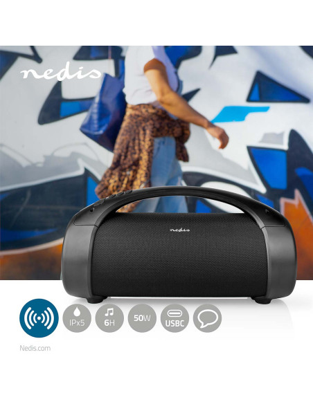 Bluetooth® Party Boombox  6 heures  2.0  120 W  Lecture multimédia: On