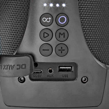 Bluetooth® Party Boombox  6 heures  2.0  120 W  Lecture multimédia: On