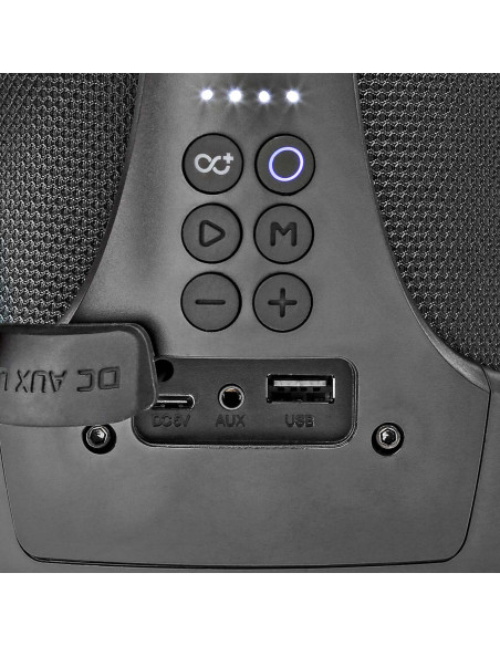 Bluetooth® Party Boombox  6 heures  2.0  120 W  Lecture multimédia: On