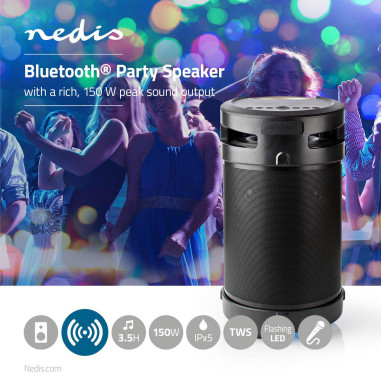 Bluetooth® Party Boombox  3.5 heures  4.1  210 W  Lecture multimédia:
