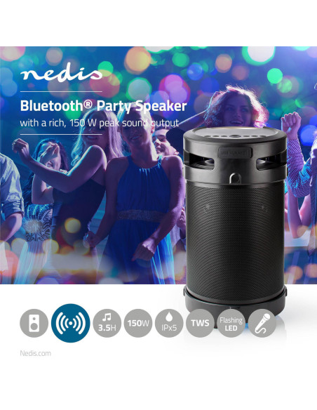 Bluetooth® Party Boombox  3.5 heures  4.1  210 W  Lecture multimédia: