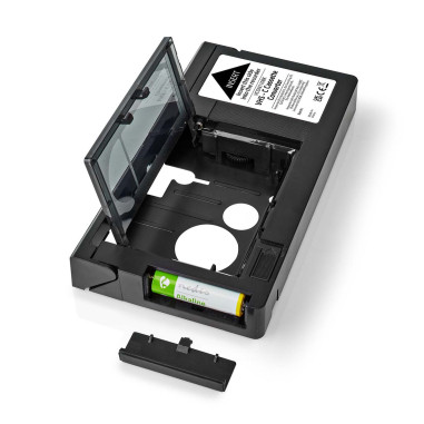 Convertisseur VHS  Conversion: VHS-C à VHS  Brancher et utiliser  Noir