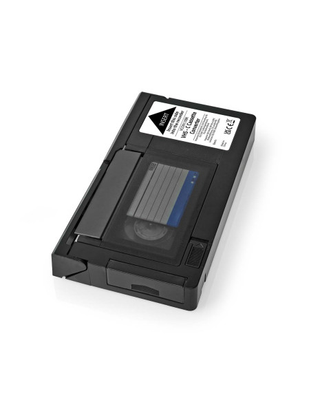 Convertisseur VHS  Conversion: VHS-C à VHS  Brancher et utiliser  Noir