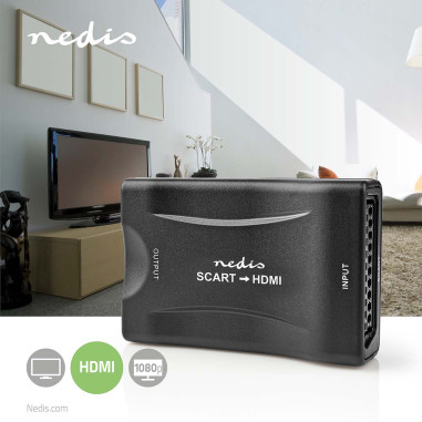 Convertisseur HDMI  SCART Femelle  HDMI? sortie  Une voie  1080p  1.2