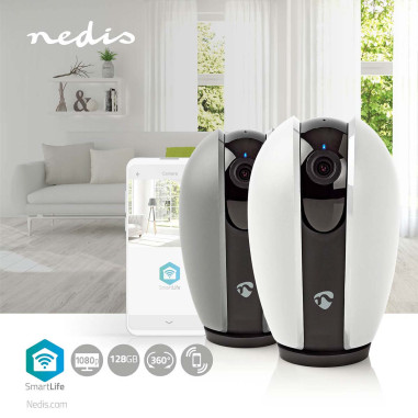 Caméra intérieure SmartLife  Wi-Fi  Full HD 1080p  Inclinaison du pano