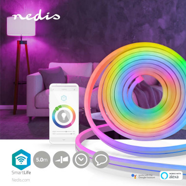 Bande LED SmartLife  Wi-Fi  Multi couleur  SMD  5.00 m  IP65  2700 K