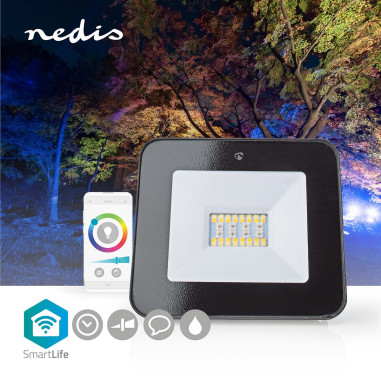 Lampe d'extérieur Smartlife  1600 lm  Wi-Fi  20 W  Blanc chaud à frais
