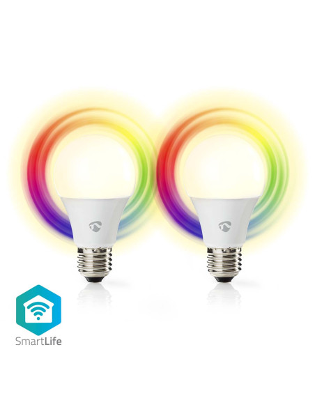 Ampoule SmartLife toute couleur  Wi-Fi  E27  806 lm  9 W  Blanc chaud