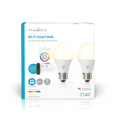 Ampoule SmartLife toute couleur  Wi-Fi  E27  806 lm  9 W  Blanc chaud