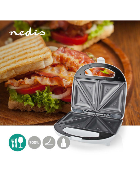 Préparateur de sandwich  700 W  20.5 x 12 cm  Contrôle automatique de