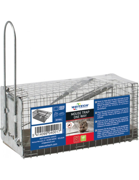 PACK WEITCH 2X Pièges à Rats 1 entrée cage anti rats