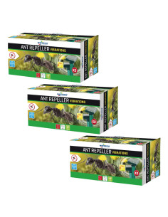 PACK WEITECH 3x Répulsif à fourmis à ultrasons Surface 2x400m² vibrations