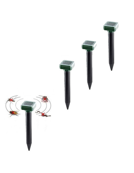 PACK 4x M3000 Repousse Serpents et Rongeurs Répulsifs solaire