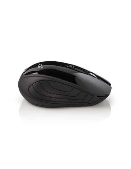 PACK NEDIS Tapis de souris Gel Noir + Souris PC sans fil 1 000 ppp 3 boutons Noir