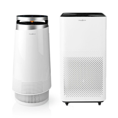 PACK NEDIS Purificateur d'Air 20 m2 35 Watts 3 Vitesses + Purificateur d'Air 45 m2 30 - 54 dB Indicateur de Qualité de l'Air