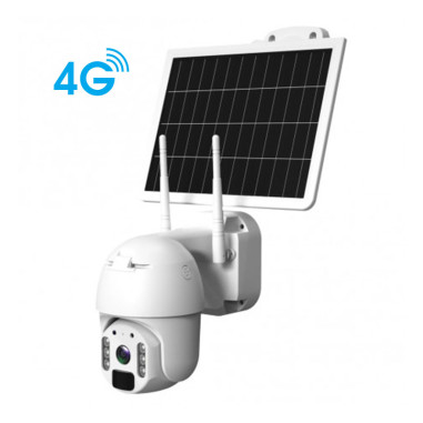 SEMAC Caméra Dôme Solaire 4G Video Surveillance Full HD 1080p