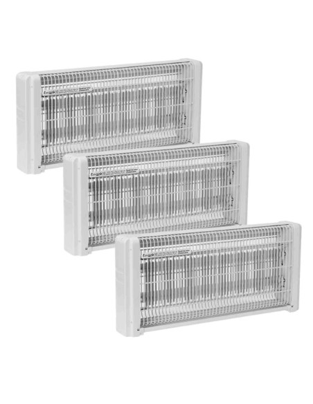 PACK 3 ELECTRIS Destructeur d'insectes Electriques 30W Anti-Moustique 230V 30m2 Grille haute tension