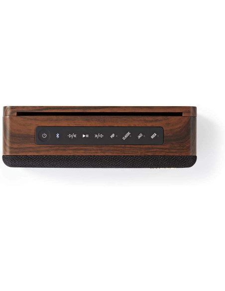 NEDIS Haut-Parleur Bluetooth 30 W Étanche Égaliseur Noir/Marron